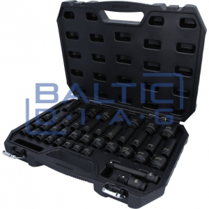 1/2" heavy-duty hex impact socket set, 40-piece KS Tools