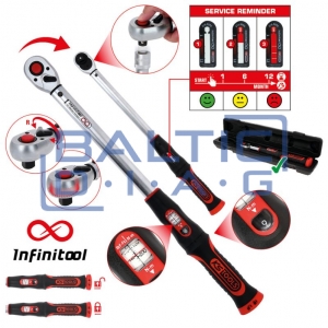 1/2" torque wrench with ratchet 20–200 Nm INFINITOOL KS Tools