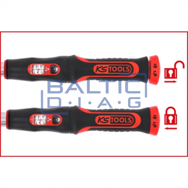 1" torque wrench with ratchet 200–1000 Nm INFINITOOL KS Tools