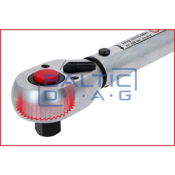 1" torque wrench with ratchet 200–1000 Nm INFINITOOL KS Tools
