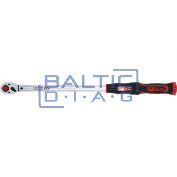 Dinamometrinis raktas su terkšle 1/2" INFINITOOL, 60–320 Nm KS Tools