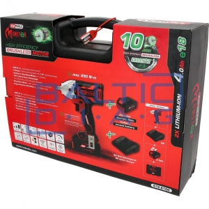 Cordless impact wrench set 1/2", 9-piece eMONSTER KS Tools