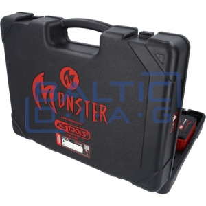 Akumuliatorinio smūginio suktuvo komplektas 1/2", 9 dalių eMONSTER KS Tools