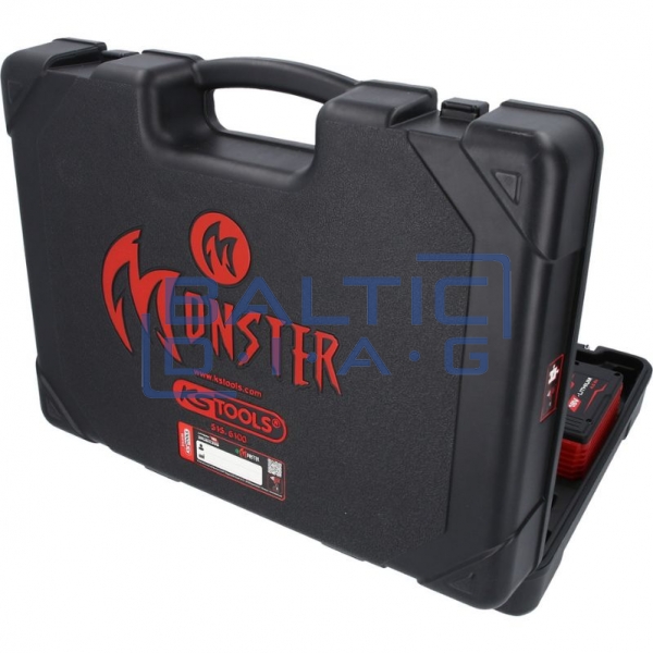 Akumuliatorinio smūginio suktuvo komplektas 1/2", 9 dalių eMONSTER KS Tools