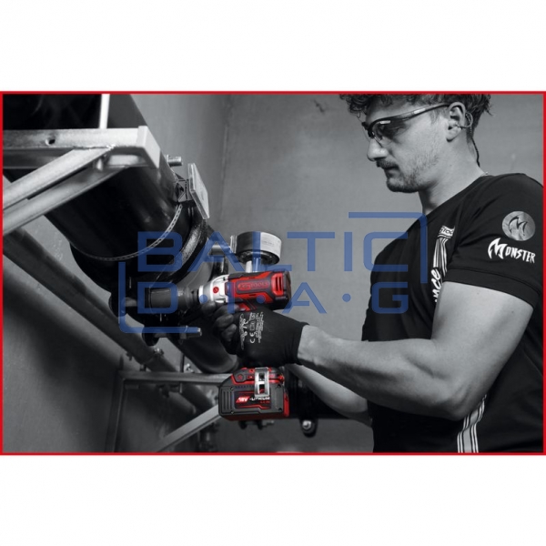 Akumuliatorinio smūginio suktuvo komplektas 1/2", 9 dalių eMONSTER KS Tools