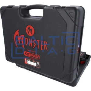 Cordless angle grinder set, 4-piece eMONSTER KS Tools