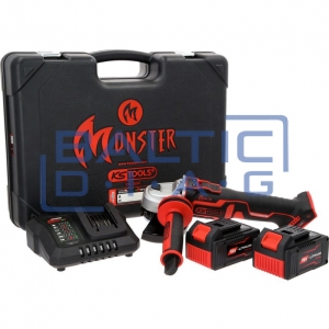Cordless angle grinder set, 4-piece eMONSTER KS Tools