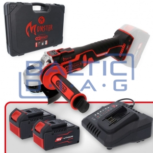 Cordless angle grinder set, 4-piece eMONSTER KS Tools