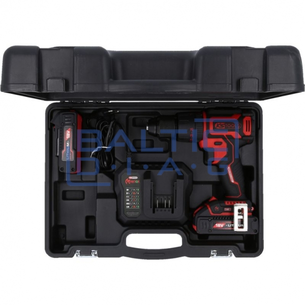 Cordless impact drill/driver set, 4-piece eMONSTER KS Tools
