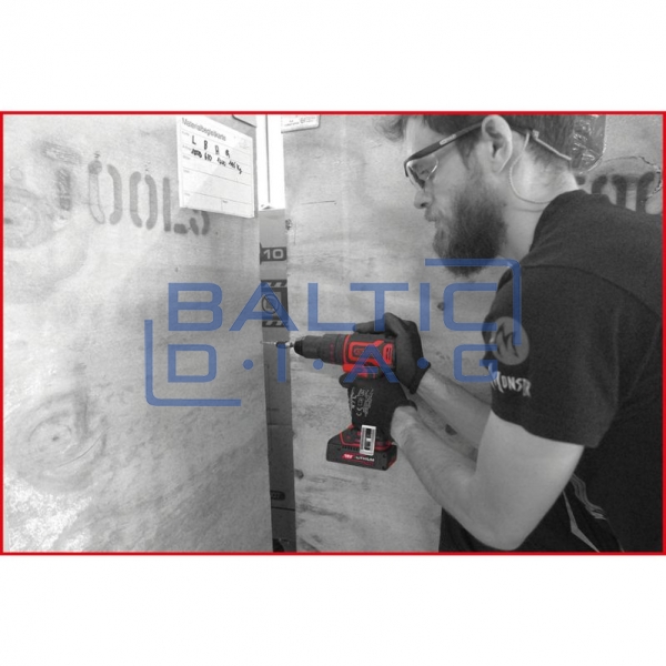 Cordless impact drill/driver set, 4-piece eMONSTER KS Tools