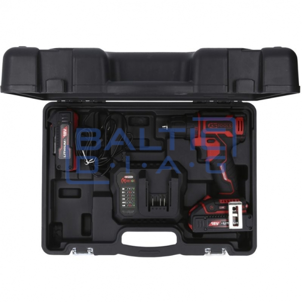 Cordless drill/driver set, 4-piece eMONSTER KS Tools