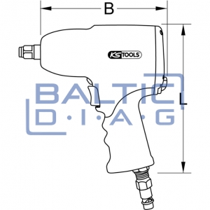 Пневматический гайковерт, 2300 Нм 1/2" ROCKET II KS Tools