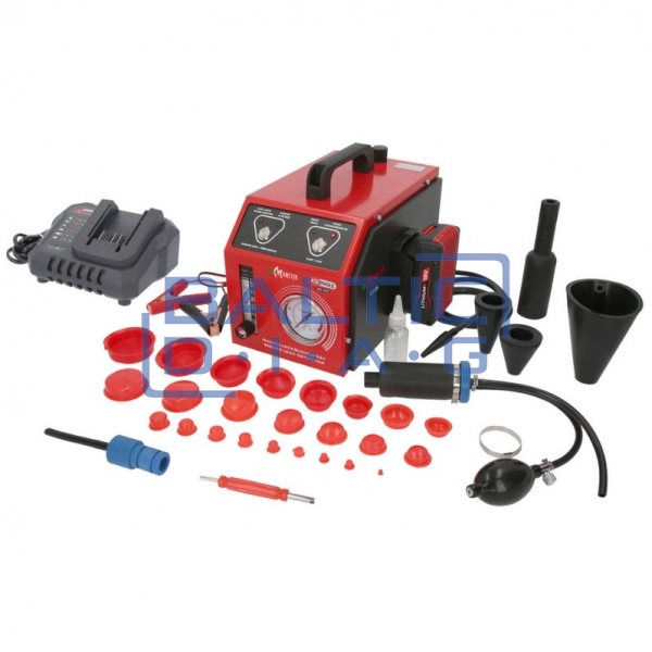 Smoke generator with 2 Ah batteries, 36 pcs KS Tools