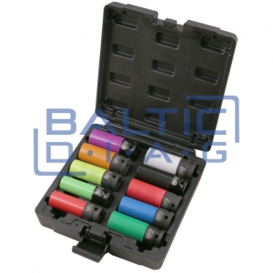 1/2" impact socket set for special aluminium rims, 10 pcs KS Tools