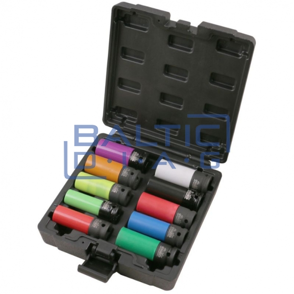 1/2" impact socket set for special aluminium rims, 10 pcs KS Tools