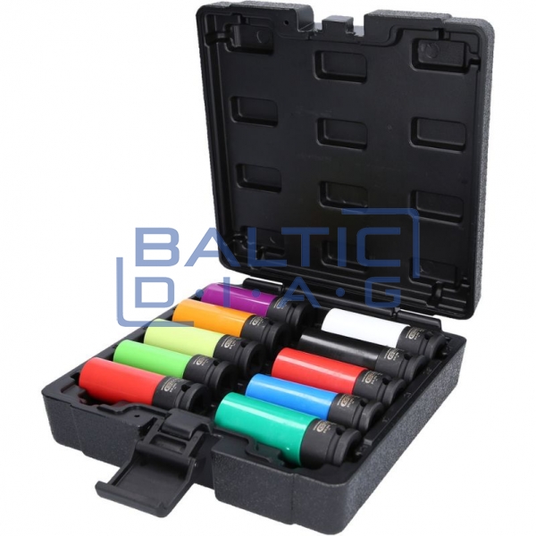 1/2" impact socket set for special aluminium rims, 10 pcs KS Tools