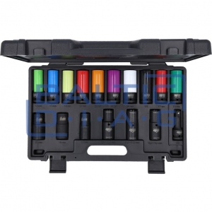 1/2" special drive end socket set for wheel bolts, 17 pcs MASTER KS Tools