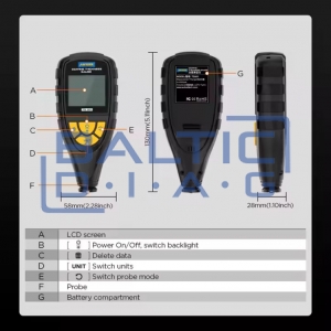 Coating thickness gauge for metal surfaces Autool TG501