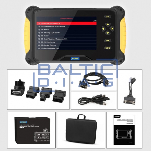 Профессиональный OBD2 диагностический сканер Autool CS606