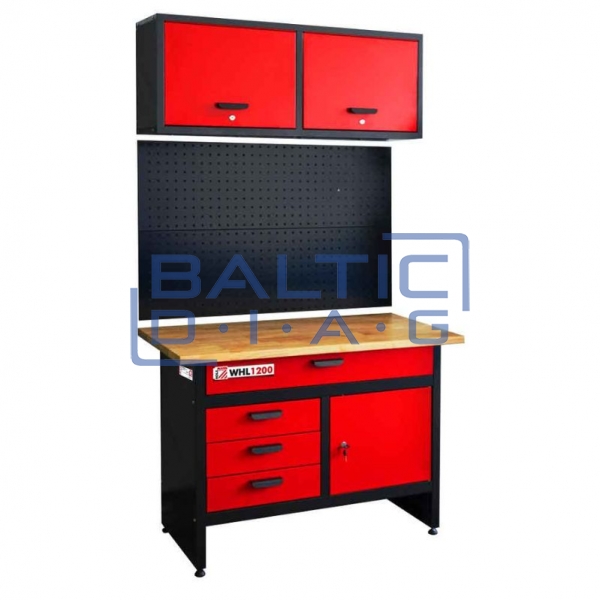 Darbastalis su sienine ir perforuota sienele Holzmann WHL1200