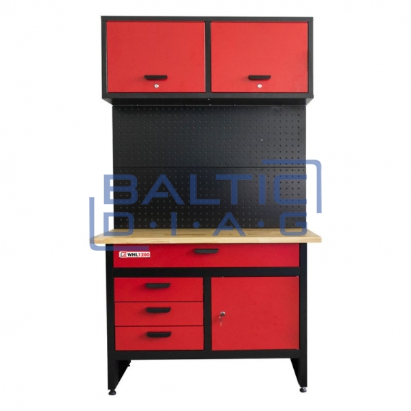 Darbastalis su sienine ir perforuota sienele Holzmann WHL1200