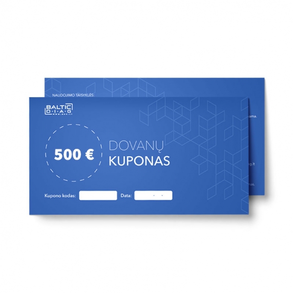 Подарочный Купон на 500 евро