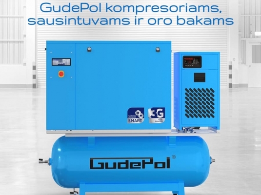 GudePol kompresoriams ir kitai įrangai 5% nuolaida!