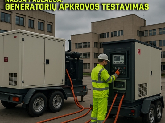Generatorinių apkrovos testavimas