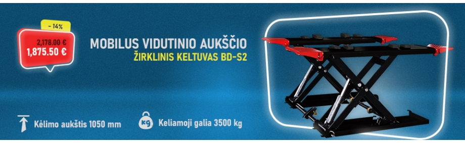 Mobilus vidutinio aukščio žirklinis keltuvas BD-S2