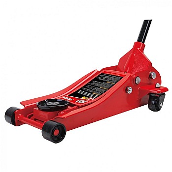 Low-profile trolley jack with wheels 2.5t