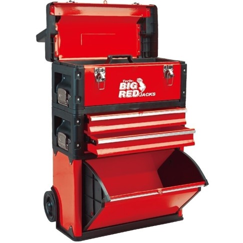 3-piece tool box with wheels