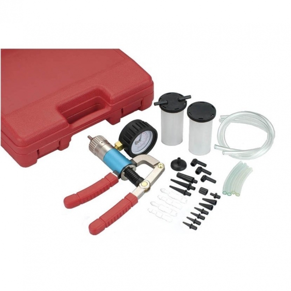 Vacuum pressure gauge for brake fluid