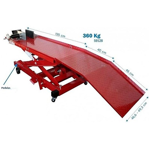 Hidraulinis motociklų keltuvas, 360 kg