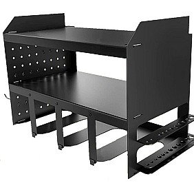 Wall-mounted shelf for storing power tools, open design