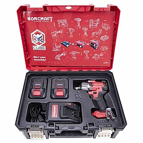 Cordless impact wrench 1/2", 20V, 850 Nm with accessories