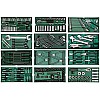 Tool trolley, 7 drawers Sata Pro with 246 pcs. tools