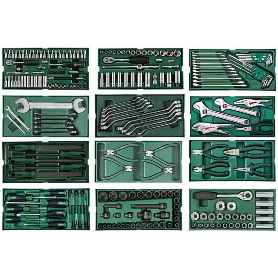 Tool trolley, 7 drawers Sata Pro with 246 pcs. tools