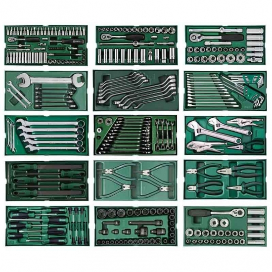 Tool trolley, 7 drawers Sata Pro with 300 pcs. tools