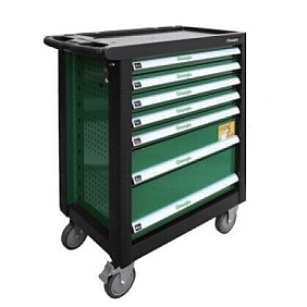 Tool trolley, 7 drawers and 330 pcs. tools