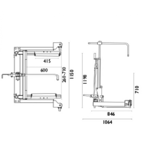 Тележка для грузовых колес AC Hydraulic WTA500