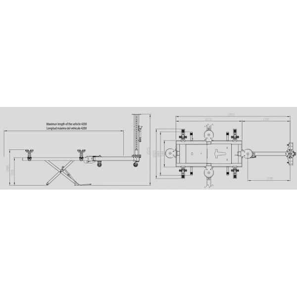 Body straightening stand MiniBench 8T