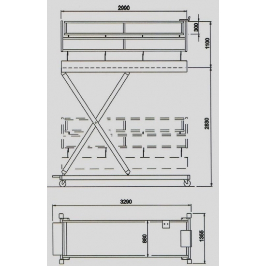 Pneumatic lift for industrial work Pint.UP