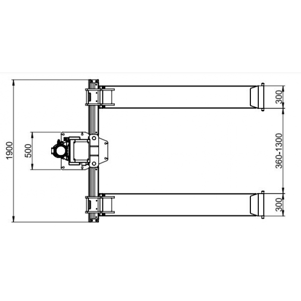 Electro-hydraulic single column lift ATH-Single Lift 12PL