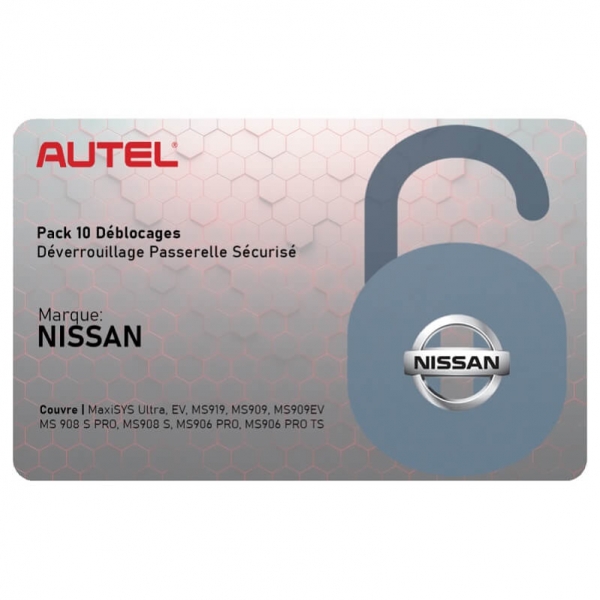 Nissan Gateway (SGW) prisijungimo kortelės, Autel