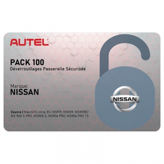 Nissan Gateway (SGW) prisijungimo kortelės, Autel