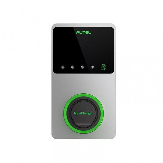 EV Charger Autel MaxiCharger AC Wallbox 22kW, 32A, Type 2, 3-Phase, 4G, LCD Screen (Silver Color)