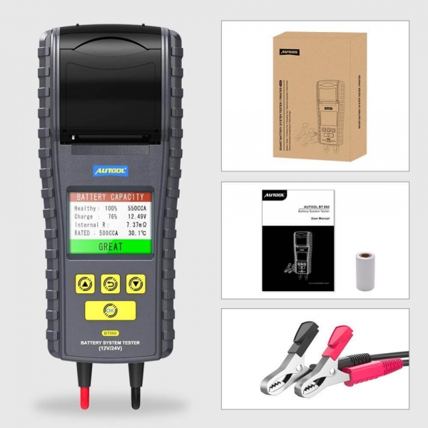 Тестер аккумуляторов Autool BT860