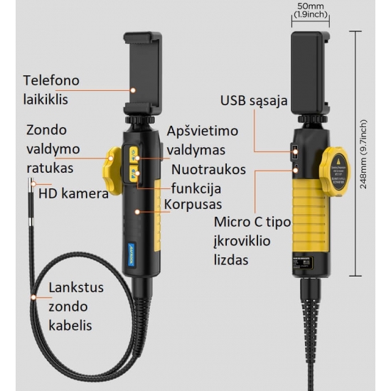 Endoscope for smartphones Autool SVB302