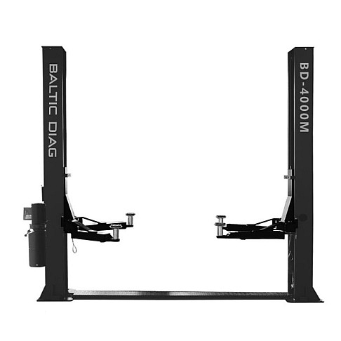 Dviejų kolonų keltuvas 4000kg su mechaniniu letenų fiksavimu ir 2 + 2 pakopų letenomis, BD-4000M