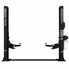 Double column lifter with mechanical claw locking and 2 + 3 stage claws, 4T BD-4000M3